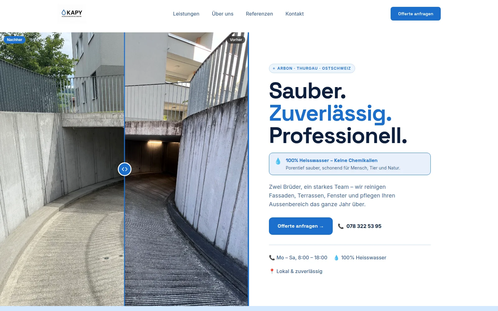 Kapy Aussenreinigungen hero